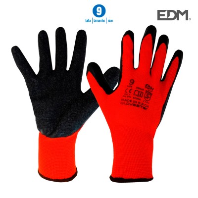 Luvas TB Poliester Vermelha Rugosa T10
