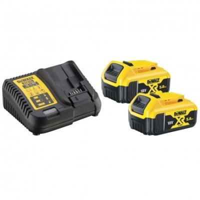 Kit 2 Baterias 18V 5AH + Carregador Dewalt