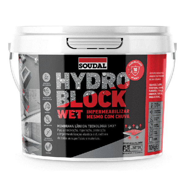 Silicone Liq. Hydro Block Wet Terracota 10Kg
