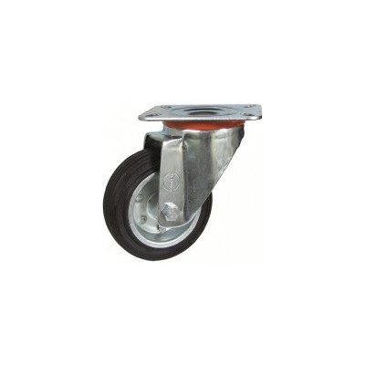 Roda C/Sup. Gir. Borracha 100 115kg 201/100 GN CR (1043)