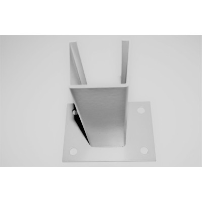 Base Metálica P/ Poste 60x60 Cinza 7040