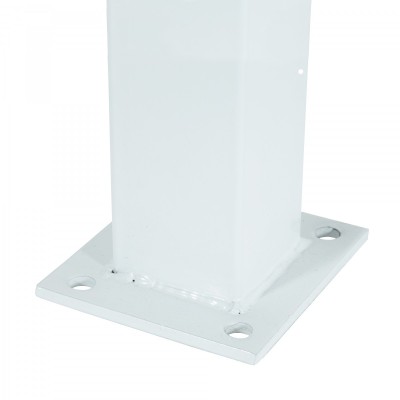 Base Metálica Alta P/Poste Top 60x60 Branca 9016