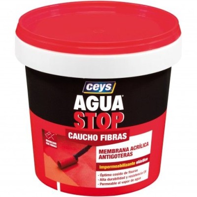 Aguastop Borracha Acrilica Fibras Branco 1kg