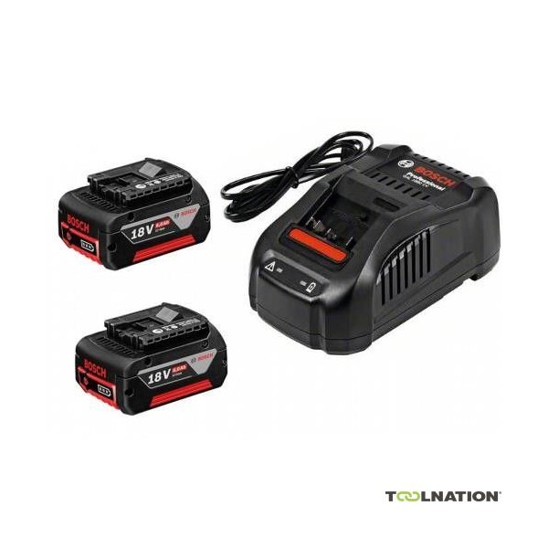 Kit Bosch 2 Baterias 5,5Ah+1 Carregador 1880CV 18V
