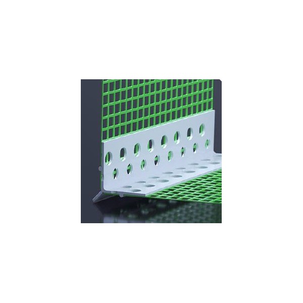 Perfil Canto Aresta Mestra PVC C/Rede 10x10cm 2,50ml