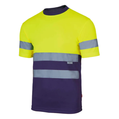 T-Shirt Algodão Bicolor Alta Visibilidade