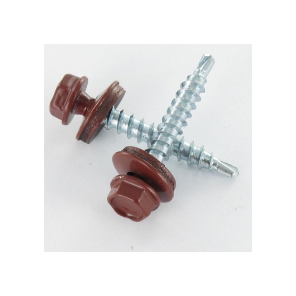 Paraf. Auto-pref. C/Anilha 25mm Sext. 6,3x90 Lacado Ral 8004