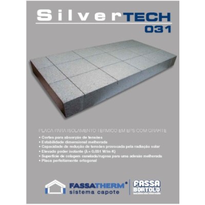 Placa Silvertech 80mm 1000mmX500mm (Atados 7m2)