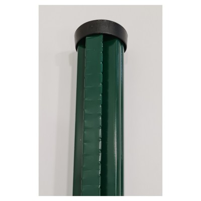 Poste Cremalheira Redond. 50 P/Rede 1,50mt Verde 6005