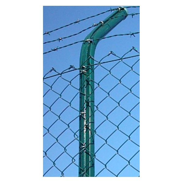 Poste Cremalheira Redond. 50 P/Rede 1,80mt Cinza 7016