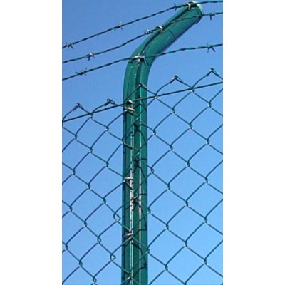 Poste Cremalheira Redond. 50 P/Rede 1,80mt Verde 6005