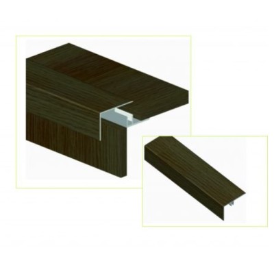 Perfil Remate Aluminio F24 Carvalho Claro