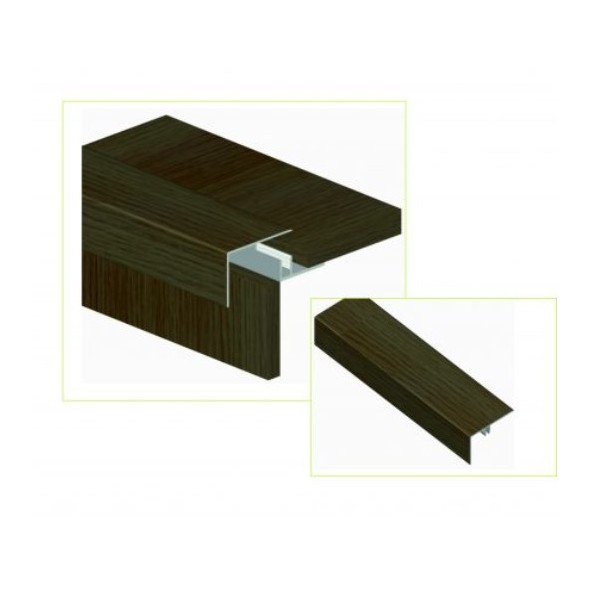 Perfil Remate Aluminio F24 Carvalho Claro